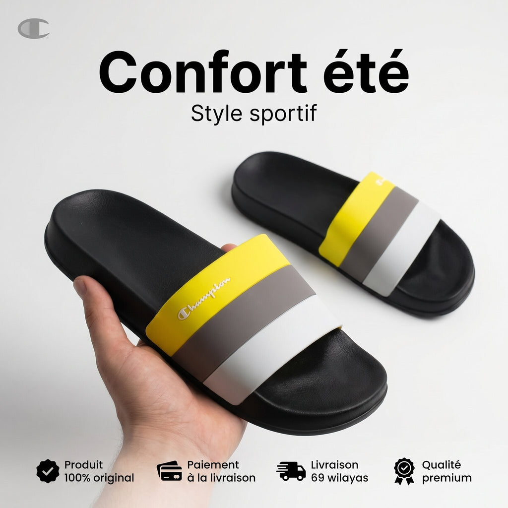 CHAMPION ALL AMERICAN Slide KK015 NBK/GREY/SYF