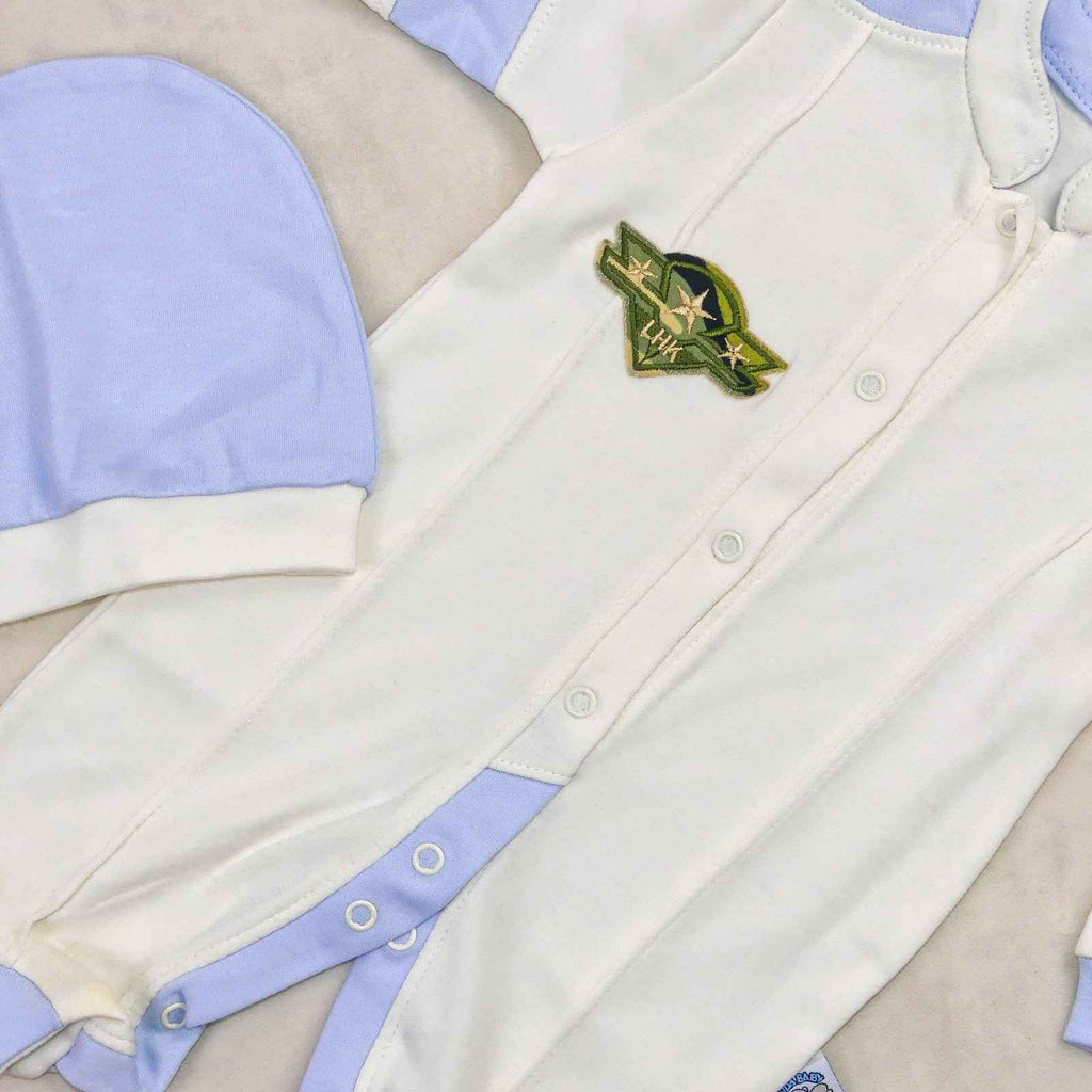 BABY PILLOT BLANC BLEUE A