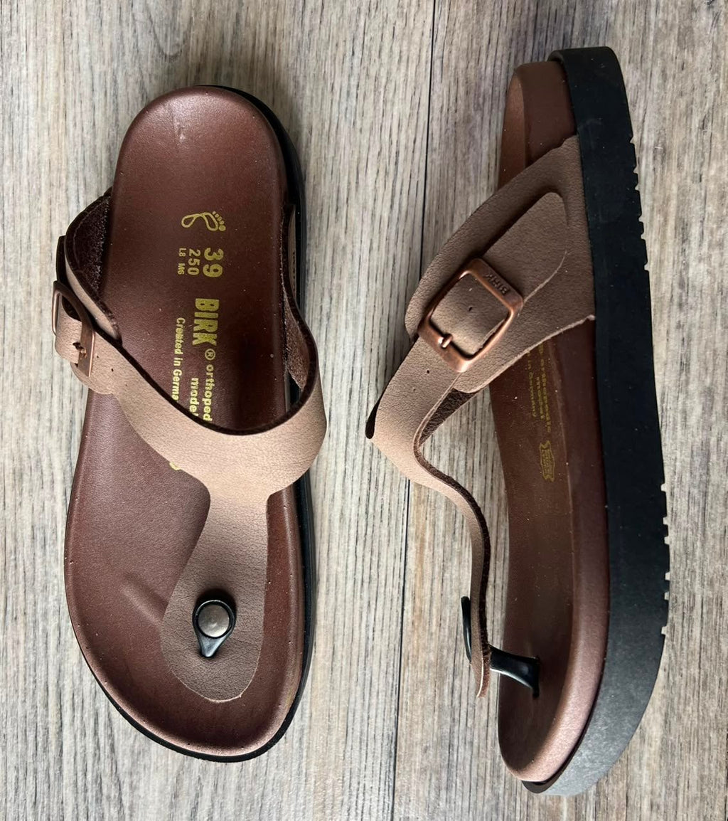 GIZEH EVA NUBUCK MARRON