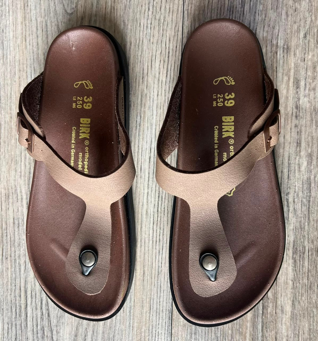 GIZEH EVA NUBUCK MARRON