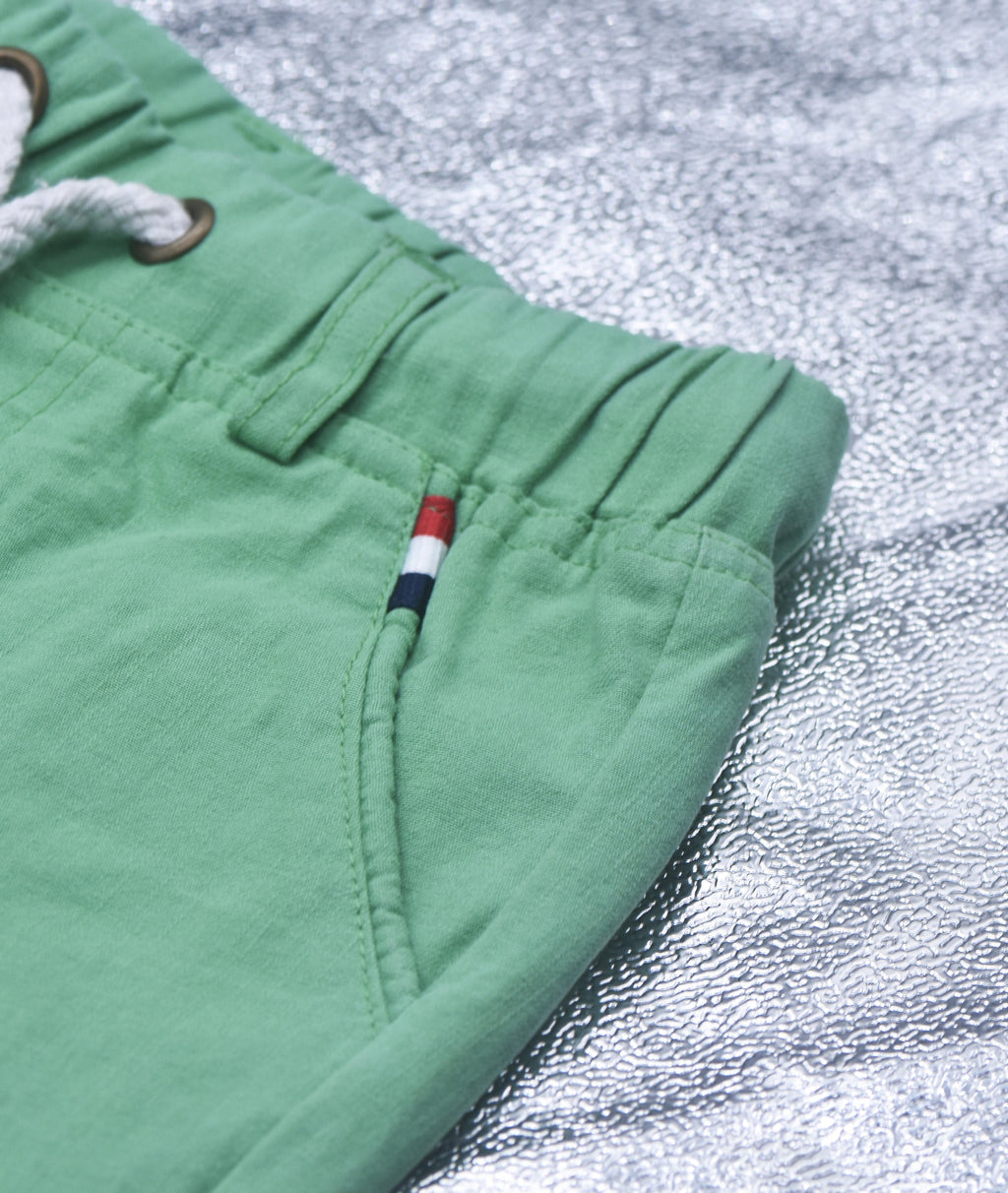 Short la toile vert