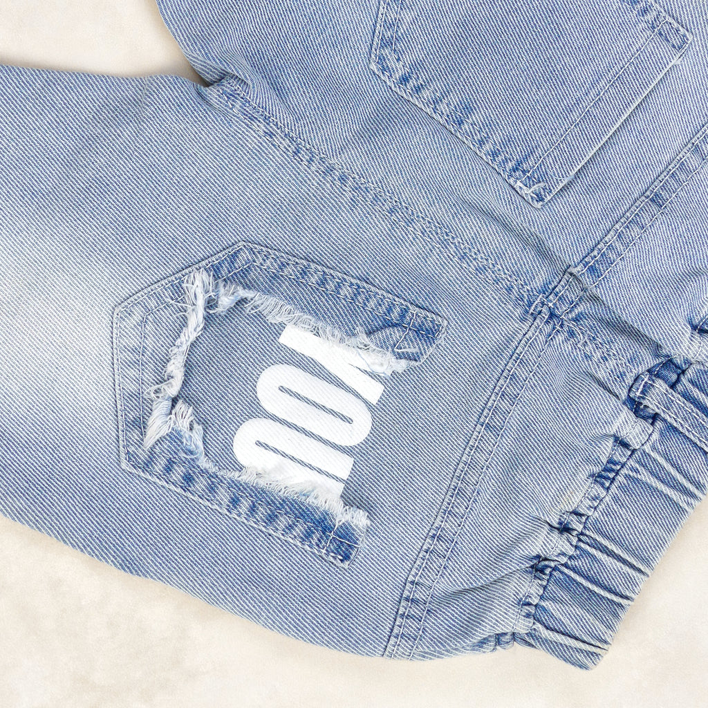 Pantalon jeans BLEU LD FAMOUS BRARO POP FASHION