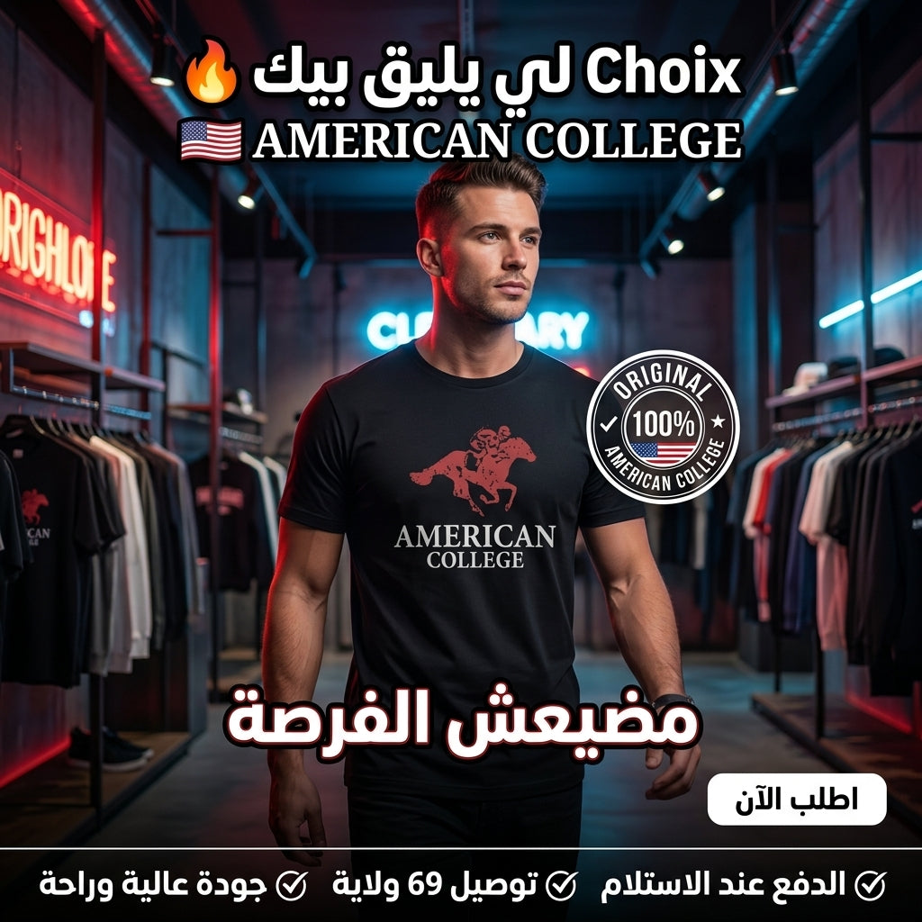American College t-shirt pour Homme