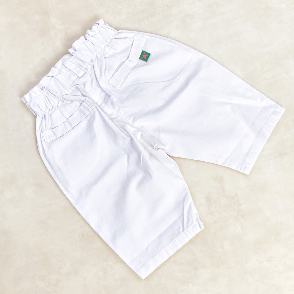 Pantacourt Blanc motif  -A-