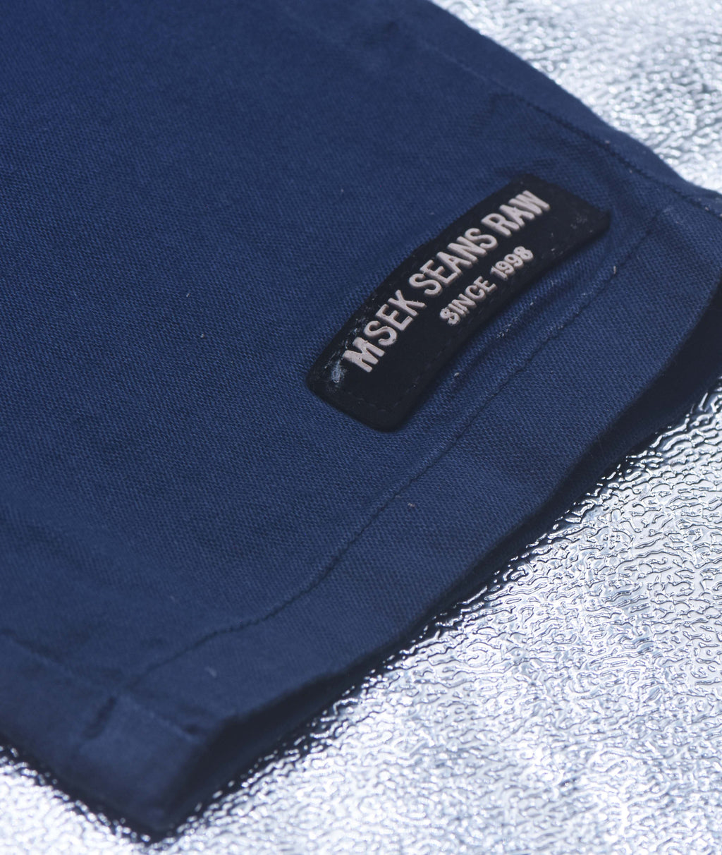 pantacourt la toile bleu msek seans raw 1998