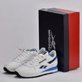 REEBOK CLASSIC LEATHER WHITE/BLUE/BLACK