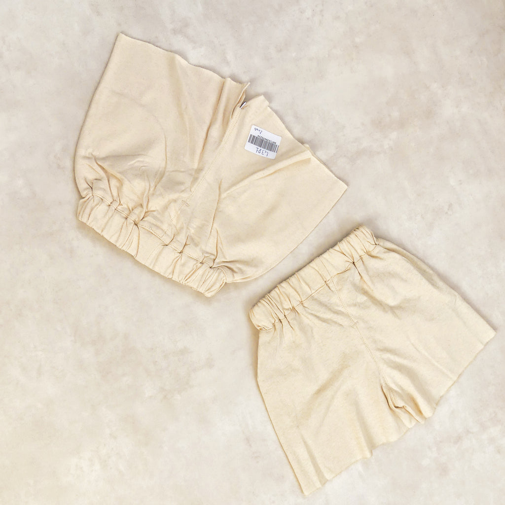 SHORT BEIGE POUR FILLE MOFF GREAN