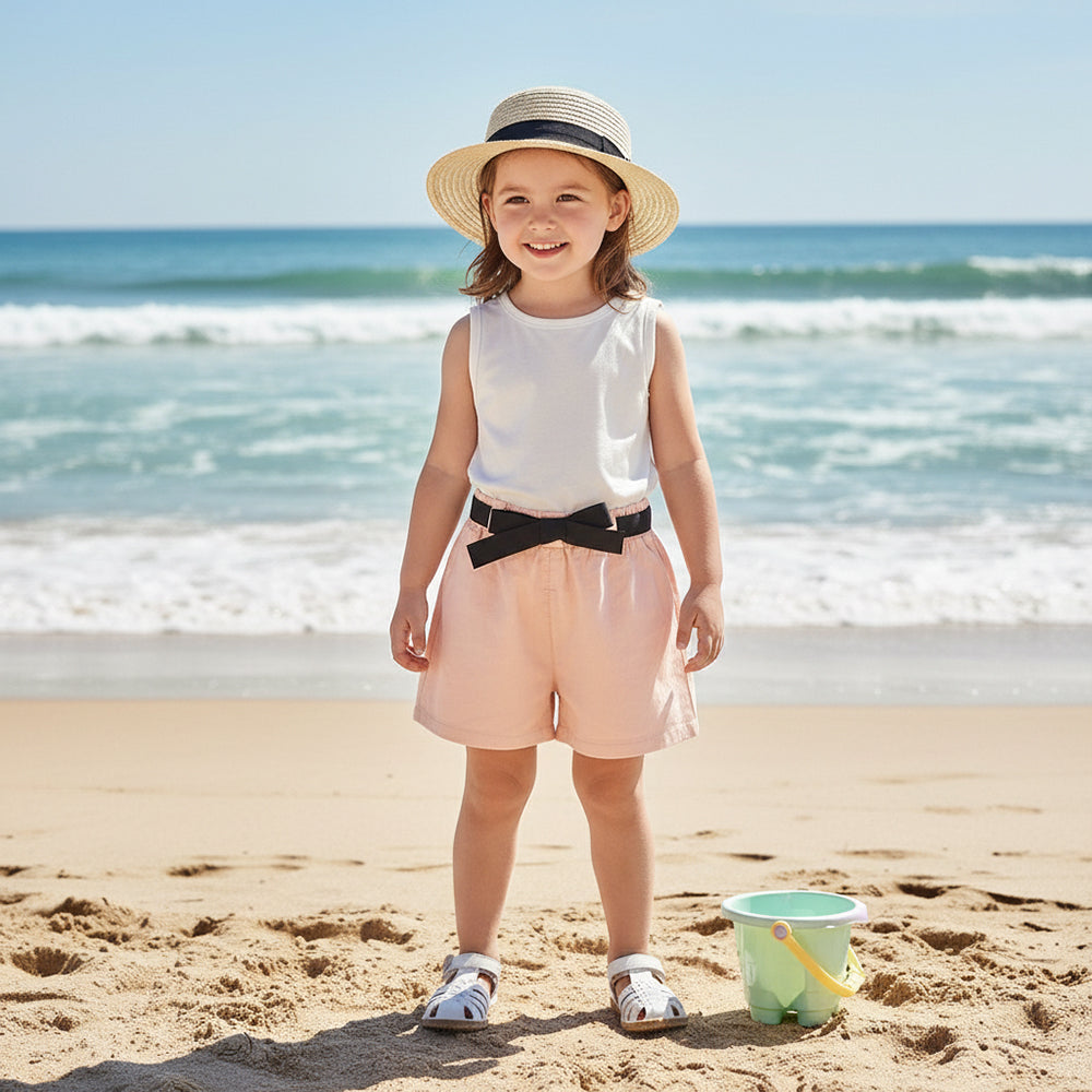 SHORT POUR FILLE SAUMON