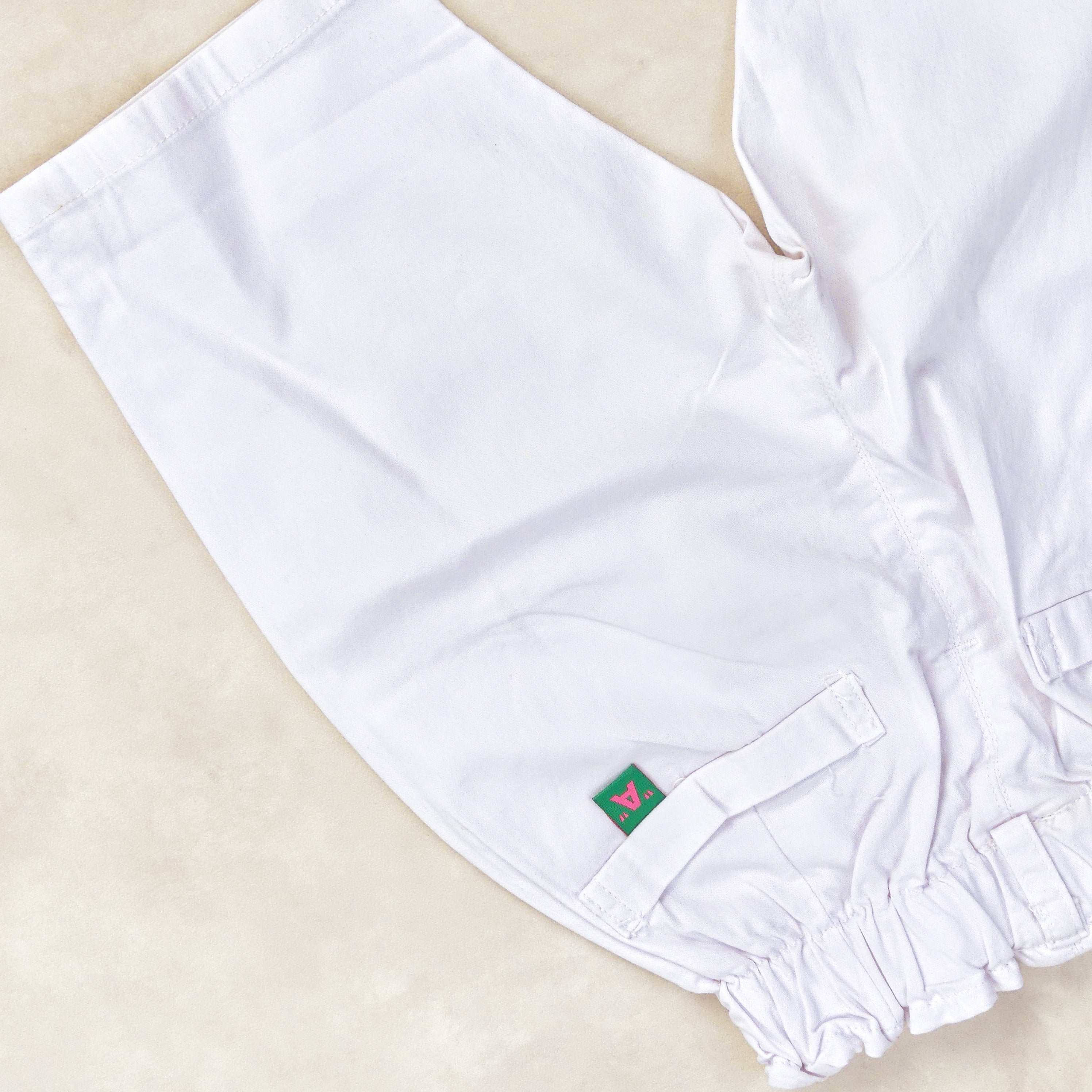 Pantacourt Blanc motif  -A-
