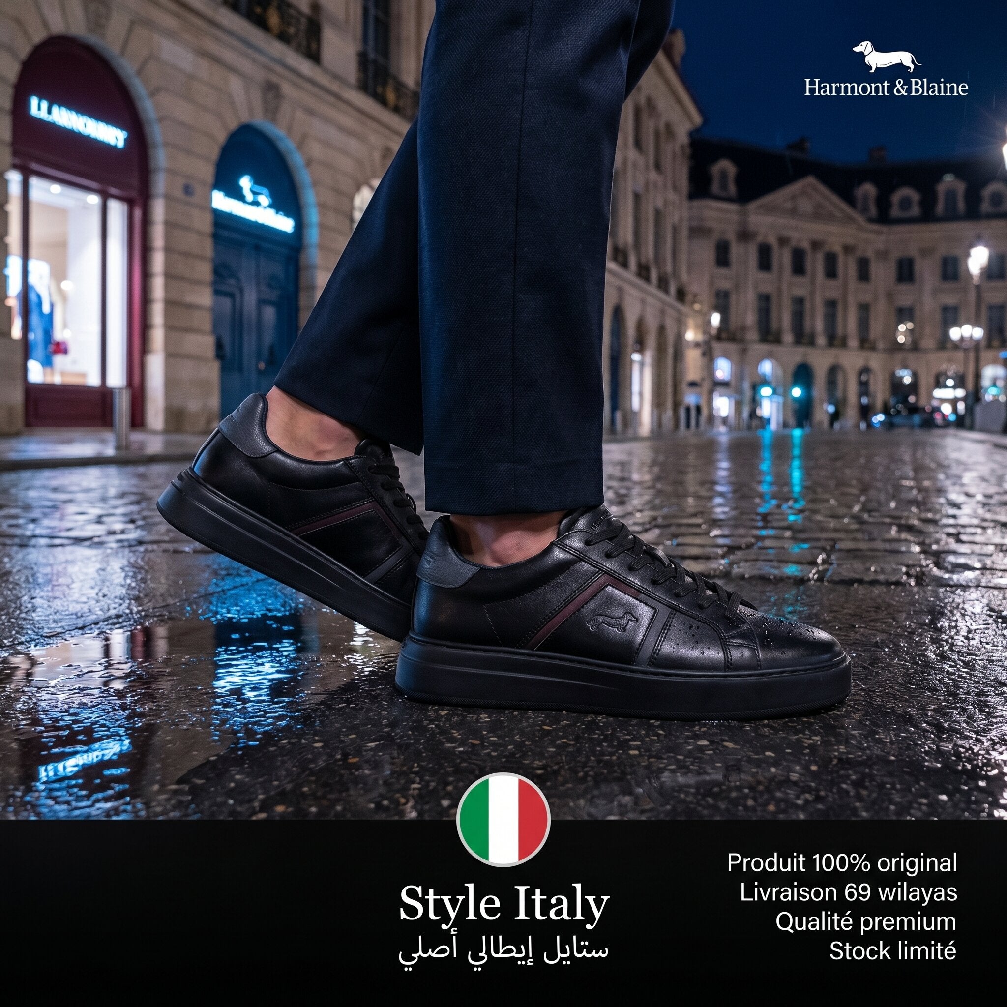 Harmont and Blaine Midnight Sneakers Homme