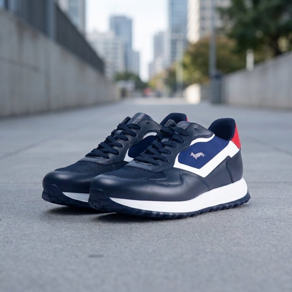 HARMONT AND BLAINE SCARPA UOMO CALF  BLU