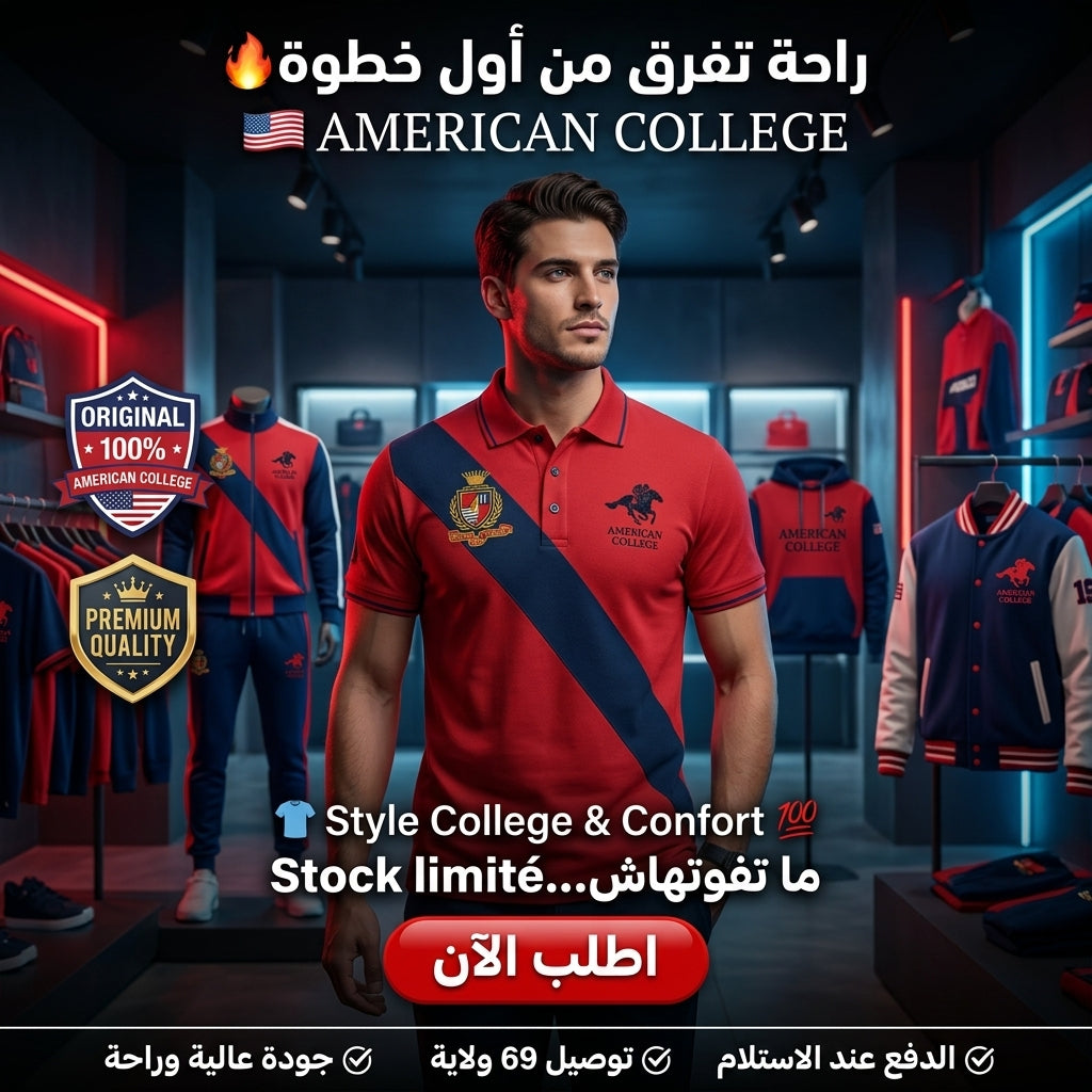 American College t-shirt pour Homme