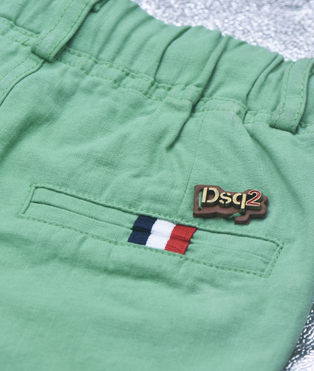 Short la toile vert