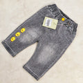 SHORT JEANS noir  MOTIF petits poussins